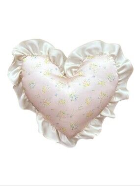 Lacemade Heart Shaped Satin Pillow